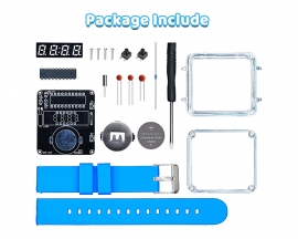 DIY 4-Digit Watch Kit, 10S Automatic Sleep Mode Watch Soldering Practice Kit, Electronic Learning Kit Soldering Project for School College STEM Education
