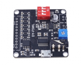 DC 5V 5W Mono Voice Playback Module, 9-Channel Music Power Digital Amplifier 32Mbit Flash MP3 WAV UART Controller for Arduino