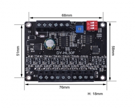 DC 12V 24V 30W Mono Voice Playback Module, 9-Channel Music Power Digital Amplifier, 64Mbit Flash MP3 WAV UART Controller for Arduino