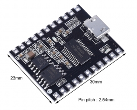 DC5V 5W Mono Voice Playback Module, 9-Channel Music Power Digital Amplifier 32Mbit Flash MP3 WAV UART Controller for Arduino