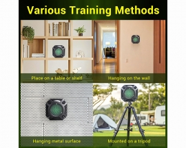 Dry Fire Training System, Laser Shooting Target Compatible with 9mm/380ACP/40S&W/45ACP and More Types of Training Cartridges, LED Counting Feedback