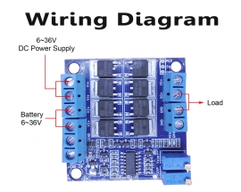 UPS Voltage Converter 6V-36V 30A Dual DC Power Supply Switch Module