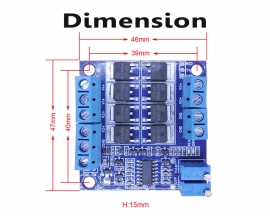 UPS Voltage Converter 6V-36V 30A Dual DC Power Supply Switch Module