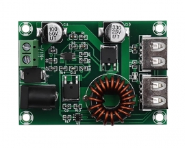 Dual USB Step Down Power Supply Module Buck Voltage Converter 5V 3A Rechargeable Mini Charger Board