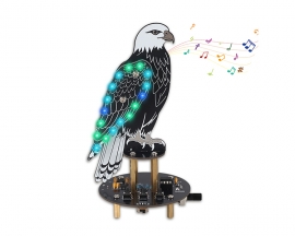 Soldering Practice Kit, Eagle-Shaped Bird Sound Player Kit with 10 Simulated Bird Sounds & RGB Lights, DIY Soldering Project for Teens/Adults Home Office Decor
