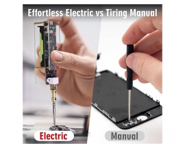 Rechargeable Electric Screwdriver Soldering Practice Kit with 2 Drills, Portable DIY Repair Tool Electronics Kit for Home Lab Use