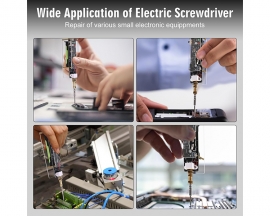 Rechargeable Electric Screwdriver Soldering Practice Kit with 2 Drills, Portable DIY Repair Tool Electronics Kit for Home Lab Use