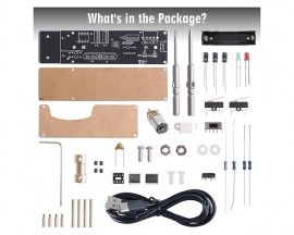 Rechargeable Electric Screwdriver Soldering Practice Kit with 2 Drills, Portable DIY Repair Tool Electronics Kit for Home Lab Use