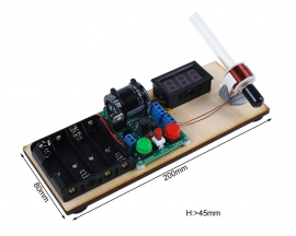 Electromagnetic Transmitter DIY Kits, Mini Shooting Game Electronic Soldering Practice Kit for School Science Education Project