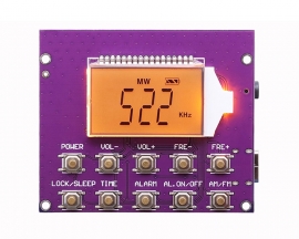 FM MW SW Wireless Radio Receiver Module DC 3.7V Alarm Clock