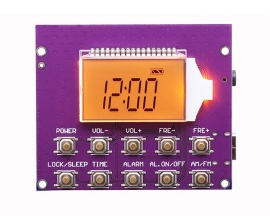 FM MW SW Wireless Radio Receiver Module DC 3.7V Alarm Clock