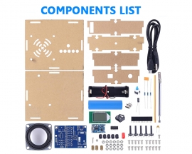 DIY Kit FM Radio with Rechargeable 18650 Lithium Battery, 5W Adjustable 76-108MHz Wireless Receiver, FM Radio Kits for School Soldering Projects