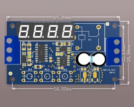 DC 12V Pulse Counter High Level Trigger Relay Module 0-10KHz Frequency Counter for Motor Speed Hall Sensor