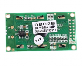 DC 3.3V LCD0802 LCD Display Module White Character Blue Background Dot Matrix 08x02 Screen SPLC780C Driver