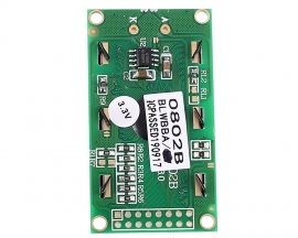 DC 3.3V LCD0802 LCD Display Module White Character Blue Background Dot Matrix 08x02 Screen SPLC780C Driver