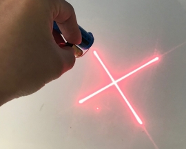 650nm 5mW 3V Laser Red Cross Symbol Module Red Laser Diode Laser Pointer Horizontal Positioning Light