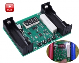 Battery Capacity Tester mAh mWh for 18650 Lithium Battery Voltage Discharge Capacity and Discharge Energy