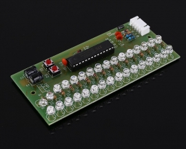 DC 5V 12V Blue LED Voice Sensor Audio Spectrum Display Module Two-channel Input