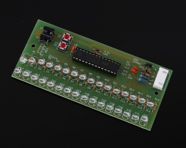 DC 5V 12V Blue LED Voice Sensor Audio Spectrum Display Module Two-channel Input