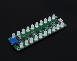 DC 5V 12V RGB LED Sound Control Sensor Audio Spectrum Display Module Volume LED Level Indicator