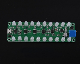 DC 5V 12V RGB LED Sound Control Sensor Audio Spectrum Display Module Volume LED Level Indicator