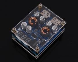 2-Channel QC2.0 QC3.0 SCP AFC LED Digital Display Buck Converter 2USB DC-DC Step Down Power Supply Module 5V 5A