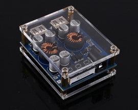 2-Channel QC2.0 QC3.0 SCP AFC LED Digital Display Buck Converter 2USB DC-DC Step Down Power Supply Module 5V 5A