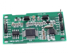 DC 5V MP3 Voice Module, 4M Flash Voice Playback Module with 3W Amplifier for Broadcast Alarm