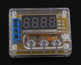 Battery Capacity Tester Ah for 18650 Lithium Battery Lead-acid Battery Voltage Current Indicator Display Module