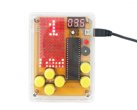 DIY Kit Game Toy Machine Red LED Display Module Creative Electronics Experiment Kit for Snake/Plane/Racing/Fruit Slot