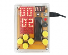 DIY Kit Game Toy Machine Red LED Display Module Creative Electronics Experiment Kit for Snake/Plane/Racing/Fruit Slot