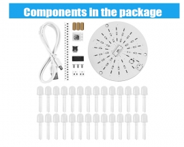 DIY Kit 10mm RGB LED Flashing Lamp USB 5V Breathing Light Gradient Color Decorative Light