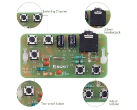 DIY Kit FM Stereo Radio Module Adjustable 76-108MHz Wireless Receiver DC 3V