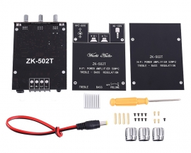 TPA3116D2 Wireless Bluetooth-compatible Audio Stereo Module 50W+50W BLE5.0 AUX Treble/Bass Adjustable Digital Amplifier Module