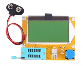 LCR-T4 Transistor Tester ESR Resistor Detector Capacitor Instrument Multifunction Detector W/ Acrylic Shell 12864 LCD Display