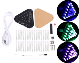 DIY Kit 5mm RGB LED Flashing Lamp Ring Light Module Breathing Light Gradient Color Decorative Lights