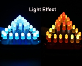 DIY Kit 5mm RGB LED Flashing Lamp Ring Light Module Breathing Light Gradient Color Decorative Lights