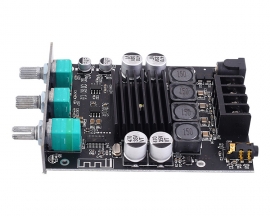 TPA3116D2 5A Wireless Bluetooth-Compatible Audio Stereo Module, 100W+100W BLE 5.0 AUX Treble/Bass Adjustable Amplifier Board, BT and AUX Inputs for DIY Speakers