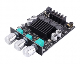 TPA3116D2 5A Wireless Bluetooth-Compatible Audio Stereo Module, 100W+100W BLE 5.0 AUX Treble/Bass Adjustable Amplifier Board, BT and AUX Inputs for DIY Speakers