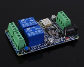 DC 12V 2.4G IoT Wireless Transceiver 2Bit WIFI Intelligent Controller Switch 10A Relay Module 2-Channel APP Control