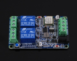 DC 12V 2.4G IoT Wireless Transceiver 2Bit WIFI Intelligent Controller Switch 10A Relay Module 2-Channel APP Control