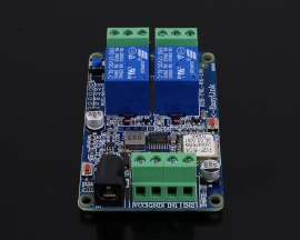 DC 12V 2.4G IoT Wireless Transceiver 2Bit WIFI Intelligent Controller Switch 10A Relay Module 2-Channel APP Control
