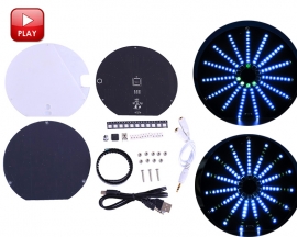 RGB LED Audio Visualizer Music Spectrum Display Audio Indicator DIY Kit