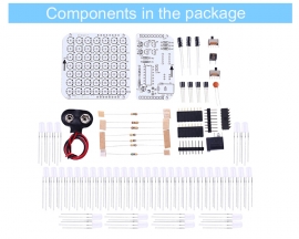 DIY Kit Simple Breathing Lamp Red/Green/Yellow Customize LED Dot Matrix Display Module