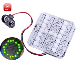 DIY Kit Simple Breathing Lamp Red/Green/Yellow Customize LED Dot Matrix Display Module