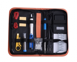 AC 110V 60W Soldering Iron Kit 14-in-1 Adjustable Temperature Soldering Iron