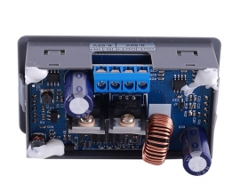 DC-DC 50V 5A Adjustable Automatic Buck Power Supply Module CCCV Step Down Voltage Converter LCD Display Voltage Monitor