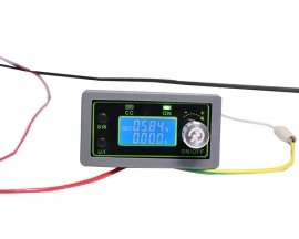 DC-DC 50V 5A Adjustable Automatic Buck Power Supply Module CCCV Step Down Voltage Converter LCD Display Voltage Monitor