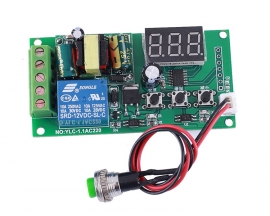 AC 110V 220V Button Control Switch High Level Signal Trigger Countdown Timer Relay Switch Module LED Display