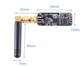 2.4GHz nRF24L01 Wireless Transceiver Module Transmitter Receiver UART TTL Data Transmission Module w/SMA Antenna